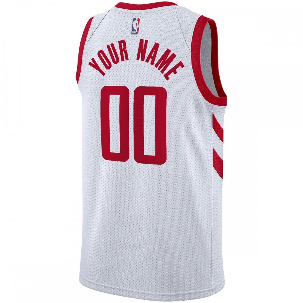 Houston Rockets Swingman Custom Jersey - Association Edition - White-Pro Kit Vault | Brand New 26/27 Sports Jerseys